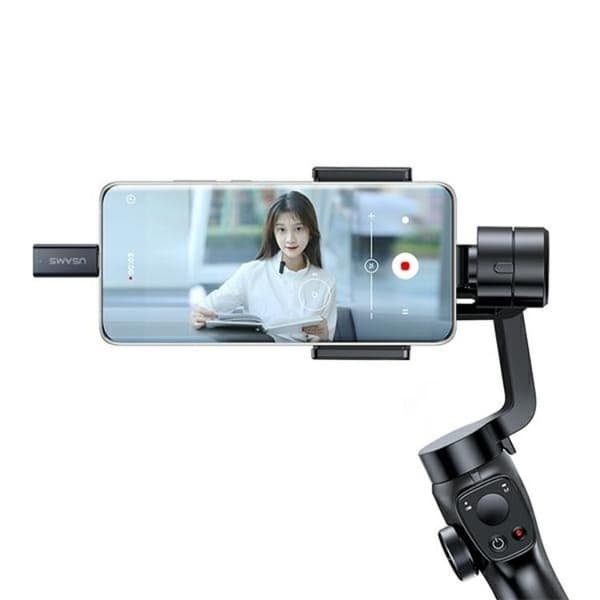 USAMS Lavalier trådløs mikrofon USB-C ENC 2.4G ZB243MKF01 Svart