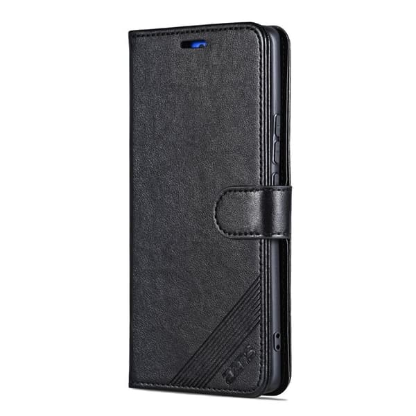 AZNS Samsung Galaxy S24 Plånboksfodral Anti-Scratch Konstläder - Svart