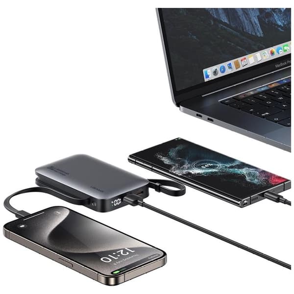 USAMS Powerbank 10000mAh 20W USB-C/Lightning Kabel