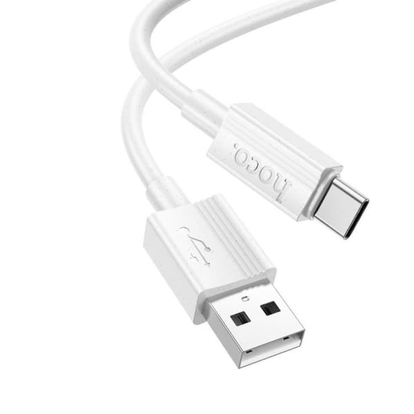 HOCO USB-A Till USB-C 1m Kabel 3A X107 - Vit Vit