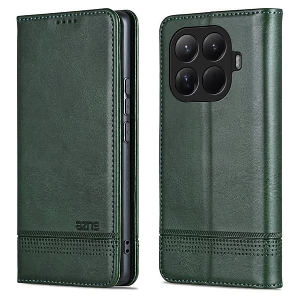 AZNS Xiaomi 15T Pro Plånboksfodral Konstläder - Grön