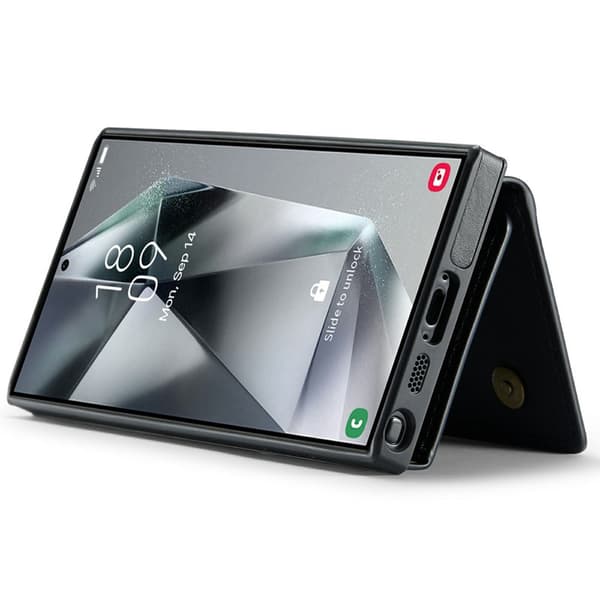 DG.Ming Plånboksfodral för Samsung Galaxy S26 Ultra RFID Blocking - Svart