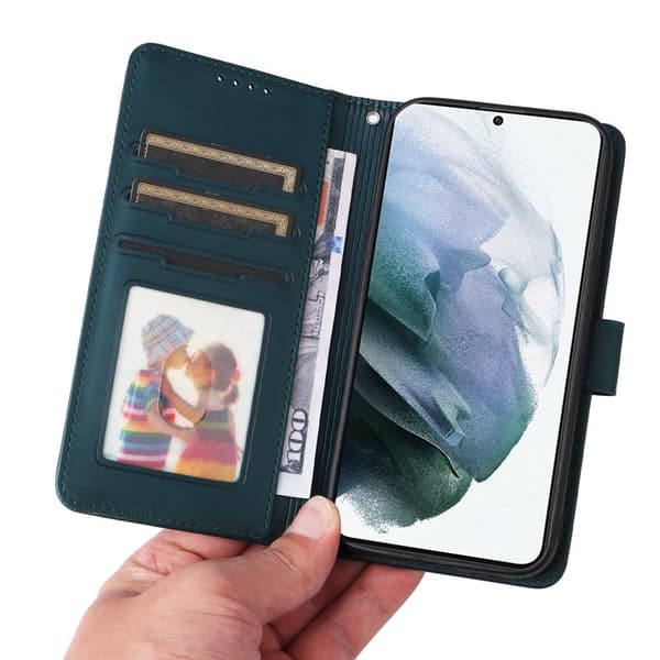 BETOPNICE Samsung Galaxy S21+ 5G Plånboksfodral - Detachable Konstläder - Blå