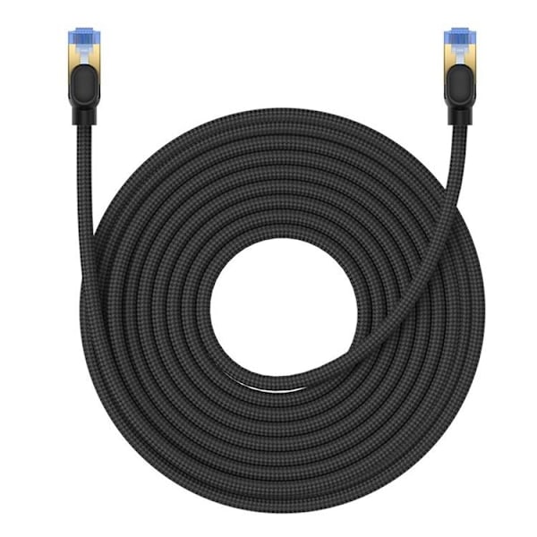 Baseus Internet Kabel 10m cat.7 - Braided Svart Svart