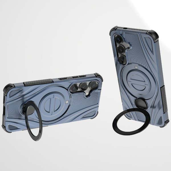 Mobilskal för Samsung Galaxy S26 Plus Magnetiskt Kickstand TPU - Mörkblå
