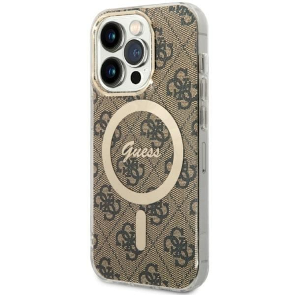 Guess iPhone 14 Pro Max Mobilskal MagSafe - Brun