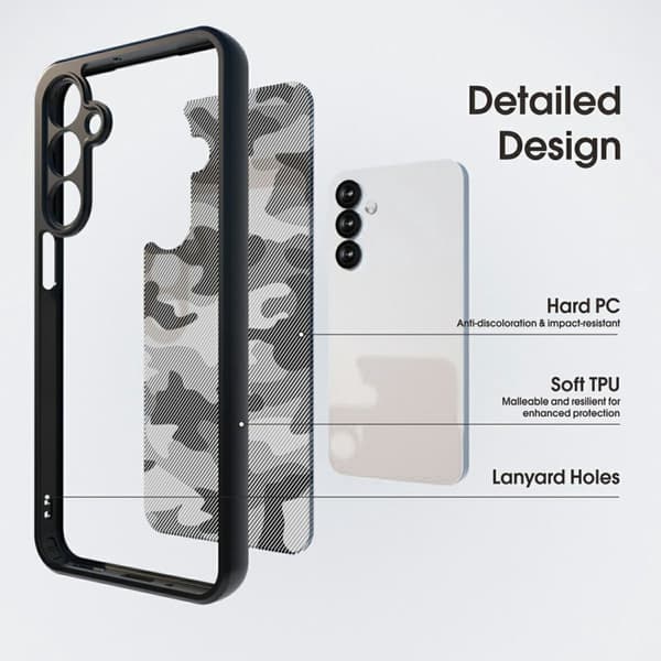 IBMRS Mobilskal för Samsung Galaxy S26 Plus TPU + PC - Transparent Svart