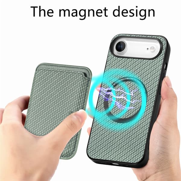 Mobilskal till iPhone Air Detachable Korthållare - Grön Grön