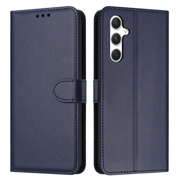 Plånboksfodral för Samsung Galaxy S26 Plus Konstläder med ställ - Blå