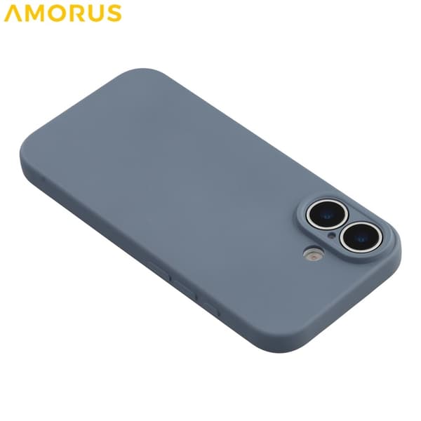 AMORUS Mobilskal till iPhone 17 Precise Cutouts TPU Fiber - Lavendelgrå Grå