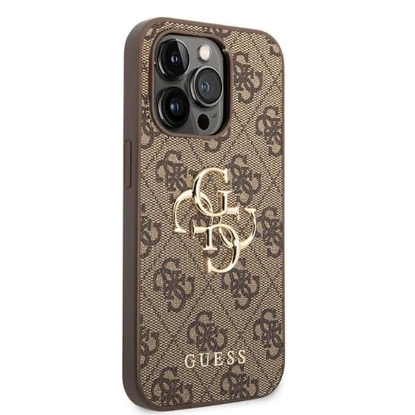 Guess iPhone 15 Pro Max Mobilskal Big Metall Logo - Brun Brun
