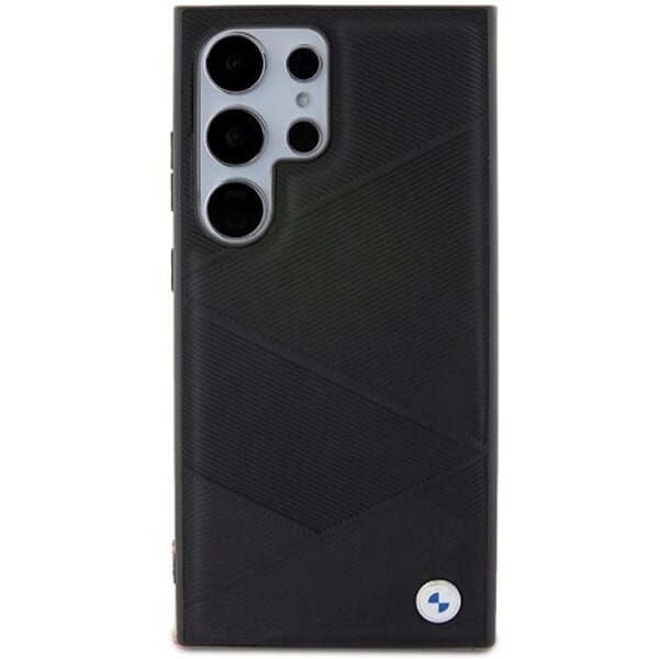 BMW Galaxy S24 Ultra Mobilskal Signature Crossing Line Pattern Svart