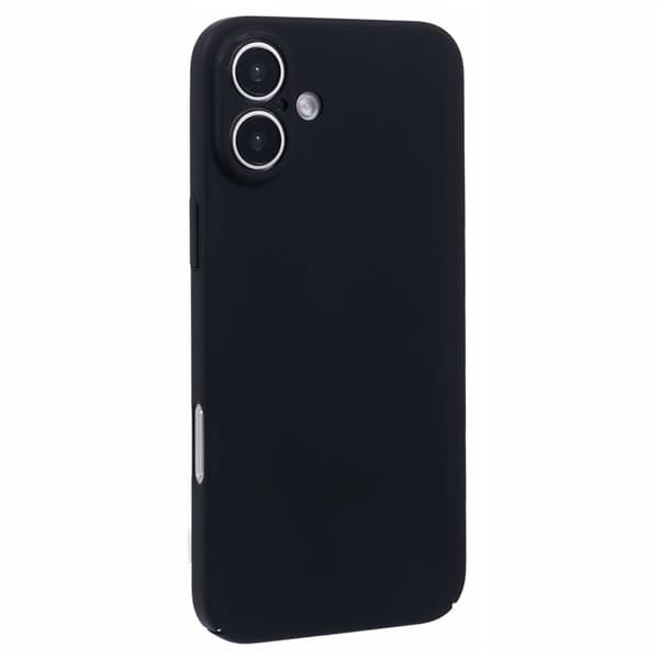 Mobilskal till iPhone 16 Plus Skin-Touch Rubberized PC - Svart Svart