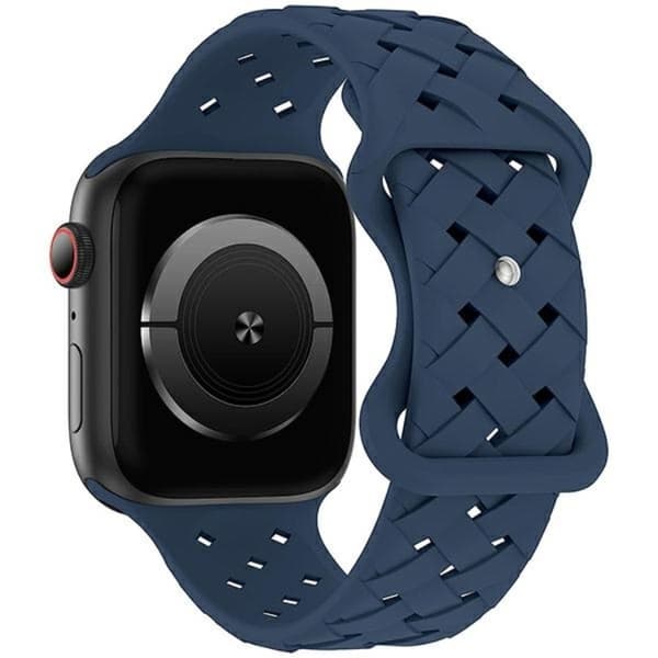 Beline Apple Watch (38/40/41mm) Armbånd Silikone Vævet - Blå Blå