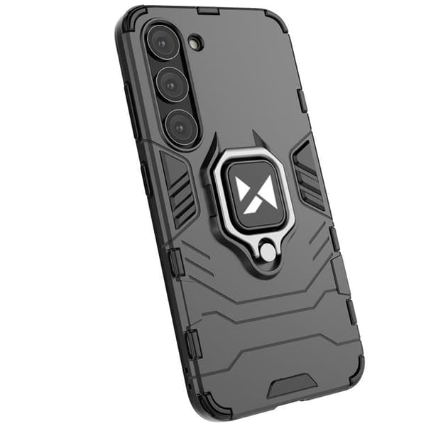Wozinsky Galaxy S23 Plus Renkaanpidike Puhelimen Kuori - Musta Svart
