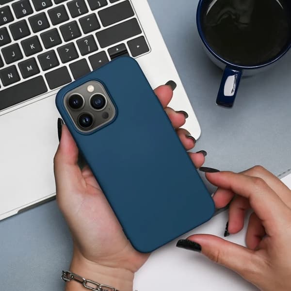 Telefontaske til Xiaomi Redmi 14C Silikone - Blå Blå