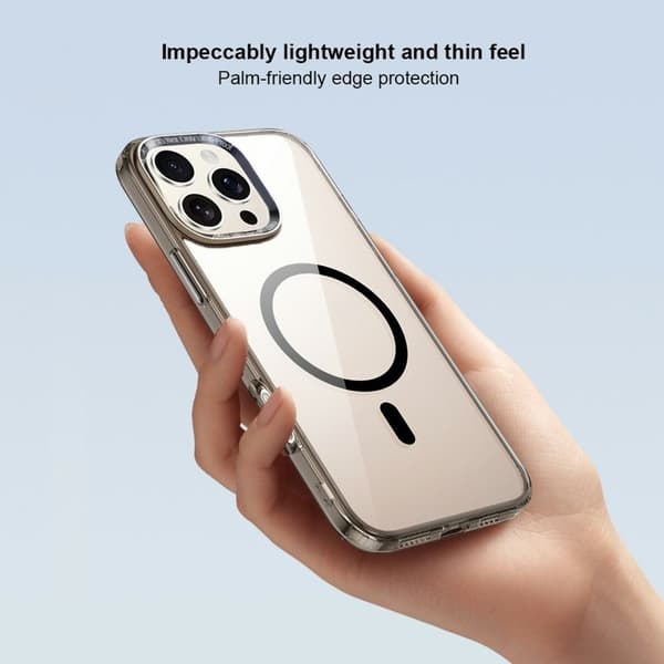 XUNDD Mobilskal till iPhone 16 Pro MagSafe TPU+Acrylic Transparent