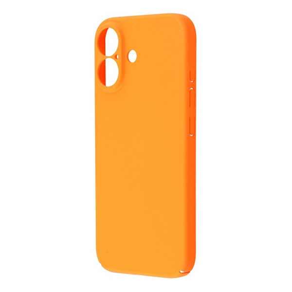 Mobilskal till iPhone 17 Skin-Touch Rubberized Hard PC - Orange Orange
