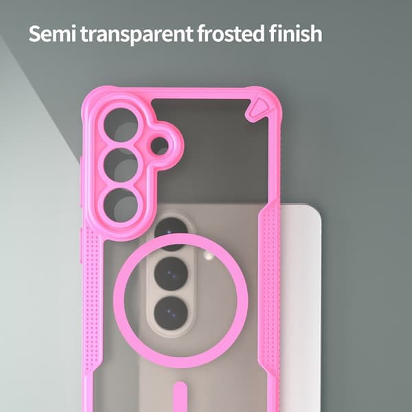 Mobilskal för Samsung Galaxy S26 Plus Magnetiskt TPU + PC - Rosa