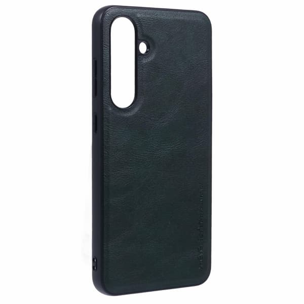 X-LEVEL Bojue-3 Mobilskal till Samsung Galaxy S24 FE PU Läder Grön