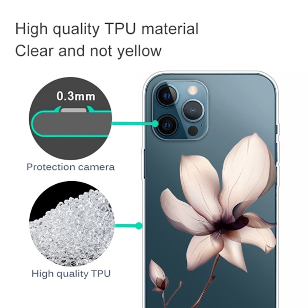 iPhone 14 Pro Skal TPU - Blommor