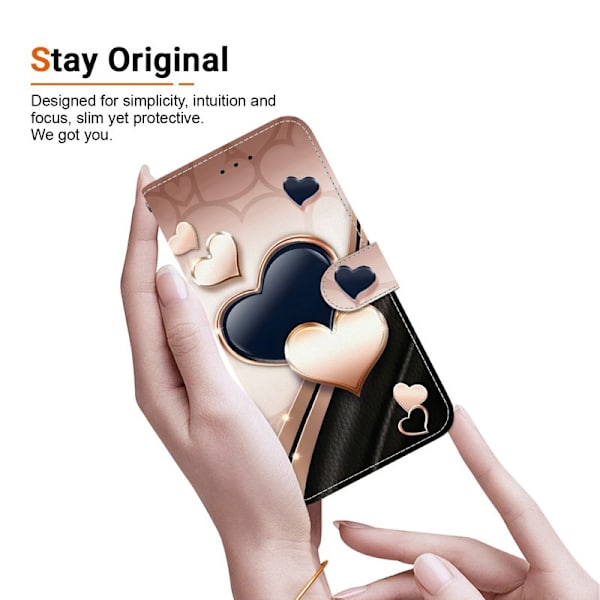 Plånboksfodral för Samsung Galaxy S26 Plus Konstläder Stativ - Love