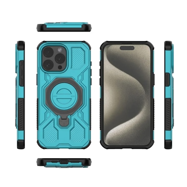 Mobilskal till iPhone 15 Pro Max Plast Shockproof - Blå Blå