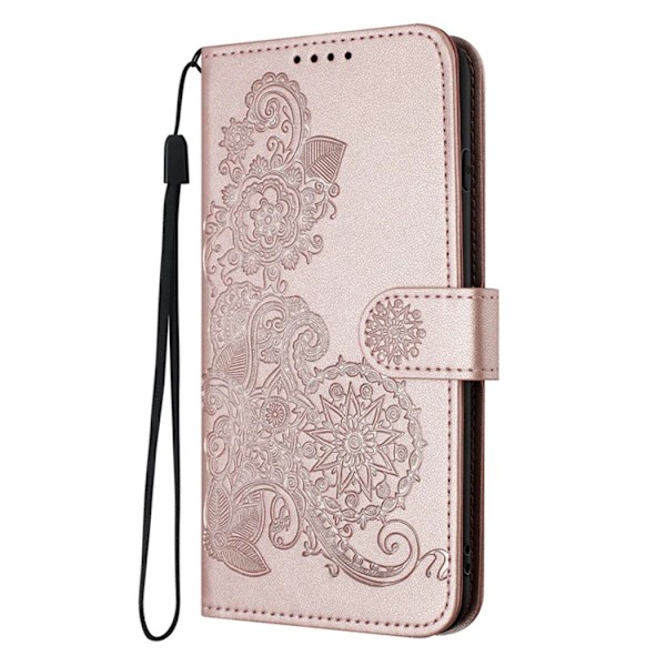 iPhone 17 Pro Max Plånboksfodral Mandala Flower - Roséguld Roséguld