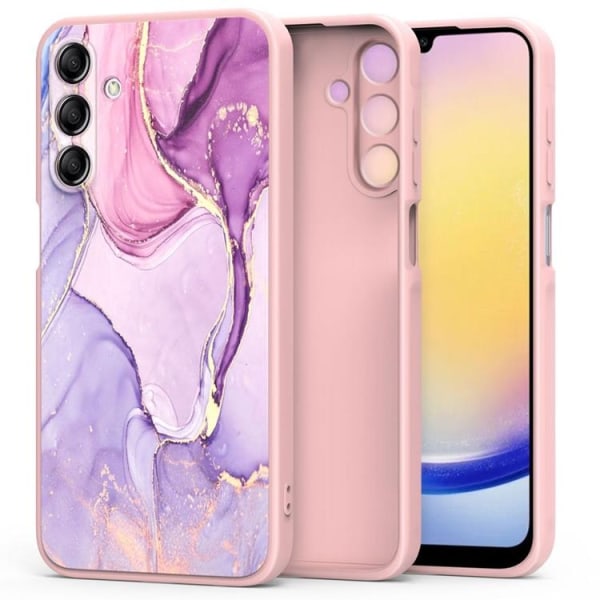 Tech-Protect Galaxy A25 5G Mobilskal Mood Marble - Rosa