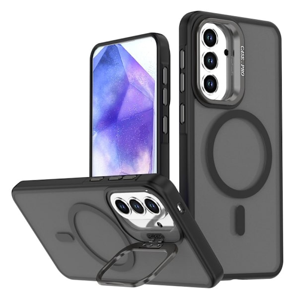 Mobilskal för Samsung Galaxy S26 Magnetiskt Fällbart Ställ - Svart
