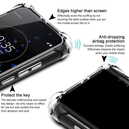 Imak TPU Shell Mobilskal till Sony Xperia XZ3 - Clear Transparent