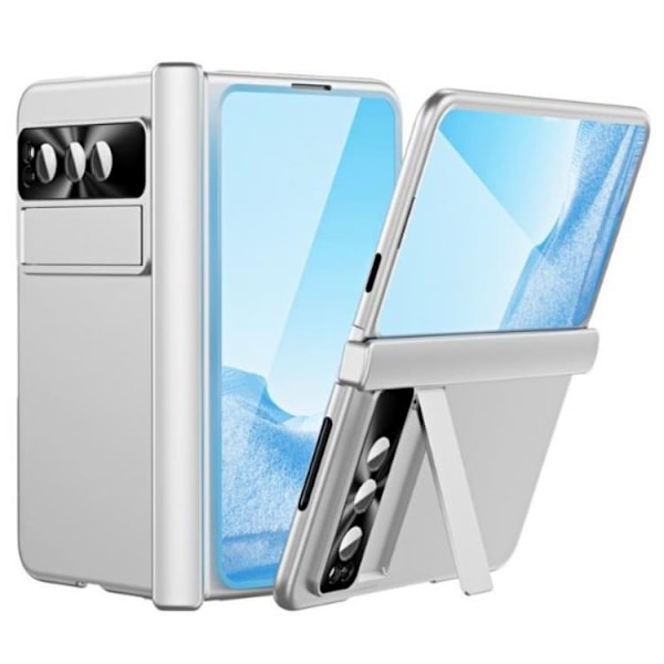 Google Pixel Fold Mobilskal Electroplating Kickstand - Silver
