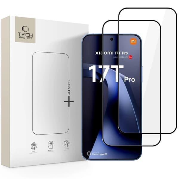 [2-Pack] Tech-Protect Härdat Glas Skärmskydd För Xiaomi 17T Pro Glas Fit Plus