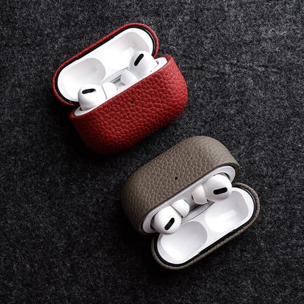 MELKCO AirPods Pro 2 Fodral Äkta Läder PC Skydd - Grön