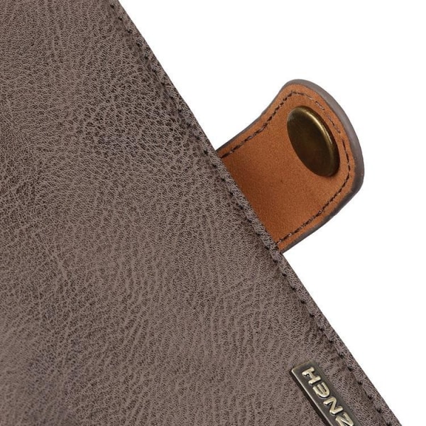 KHAZNEH Textured Wallet Case Galaxy A13 4G - Grå