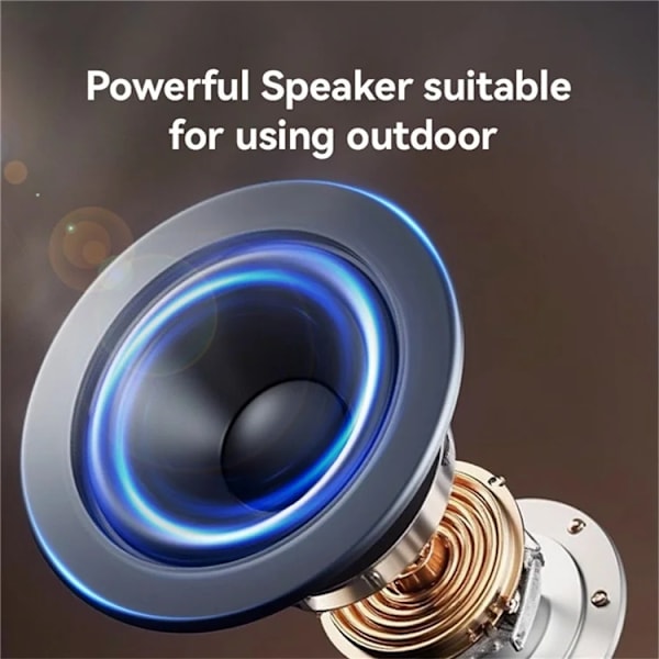 YESIDO Trådlös Högtalare Bluetooth Utomhus - 11 Lighting Modes - Vit Vit