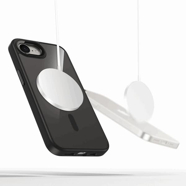 Tech-Protect Telefontaske til iPhone 16e Magsafe Magmat - Sort/Klar Svart