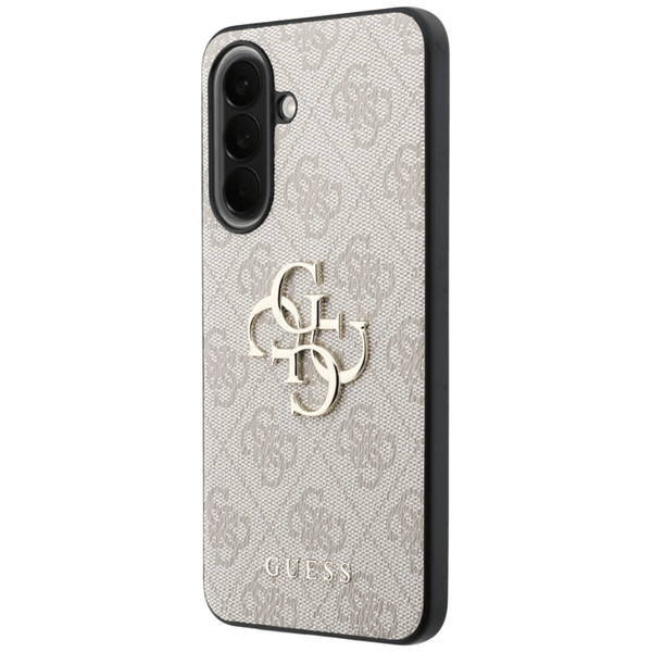 Guess Mobilskal För Galaxy A57 5G Läder 4G Metal Logo - Rosa