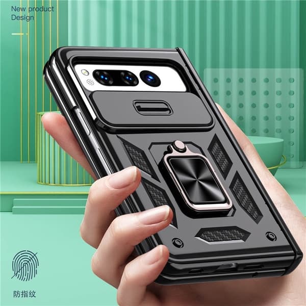 Mobilskal till Google Pixel Fold Kickstand Magnetic - Svart Svart