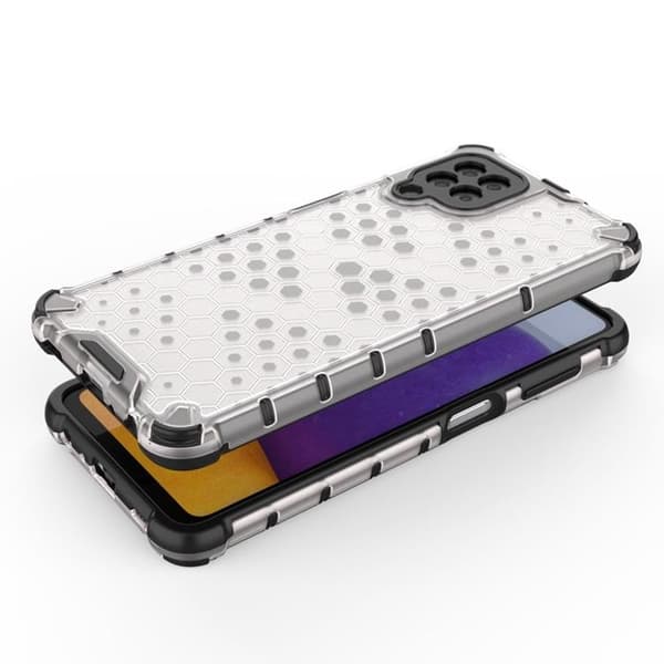 Mobilskal till Galaxy A22 4G HoneyComb - Transparent Transparent