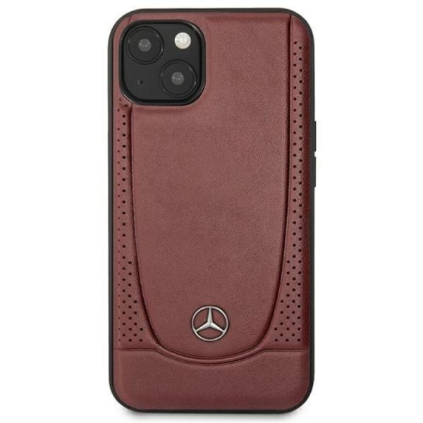 Mercedes iPhone 15 Mobilskal Läder Urban - Punainen