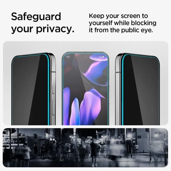Spigen [2-Pack] Google Pixel 9/9 Pro Skärmskydd Härdat Glas EZ-FIT