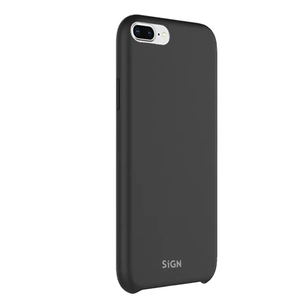 SiGN iPhone 7/8 Plus Skal Liquid Silicone - Sort Svart