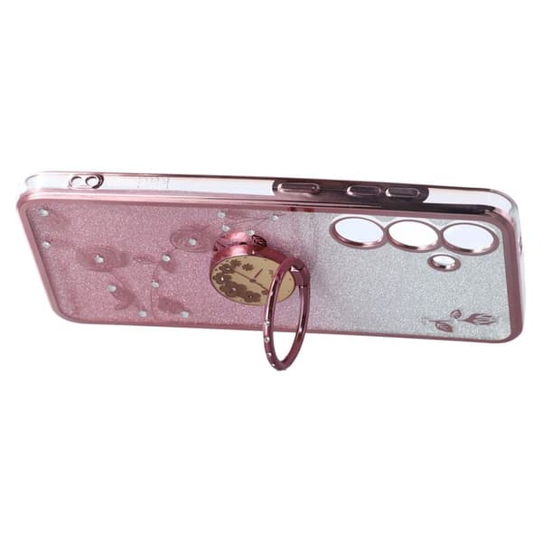 KADEM Mobilskal för Samsung Galaxy S26 Ring Kickstand TPU - Roséguld