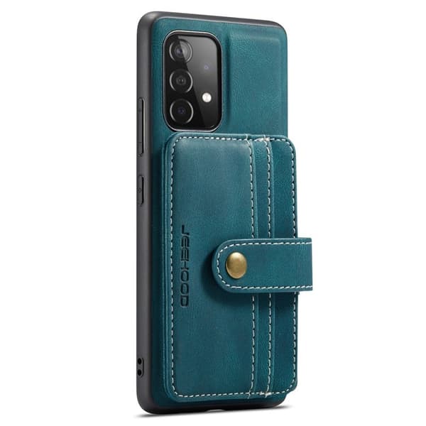 JEEHOOD Samsung Galaxy A32 5G/M32 5G Plånboksfodral Konstläder Blå