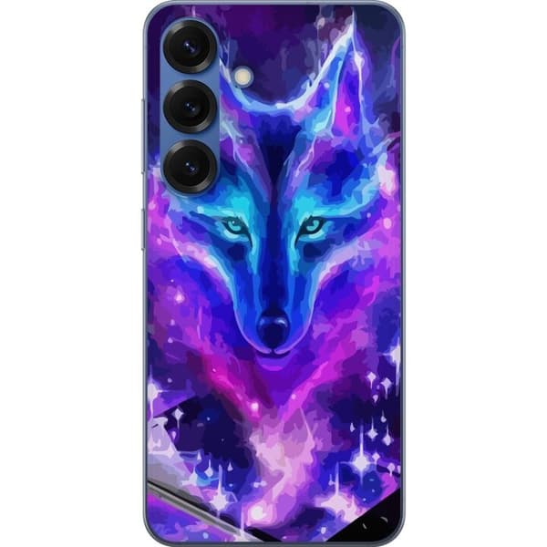 Telefontaske til Samsung Galaxy S25+ med Neon Wolf