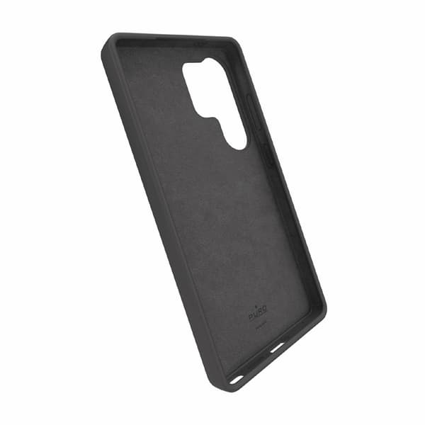 Puro Telefontaske til Galaxy S25 Ultra Icon Silikone - Sort Black