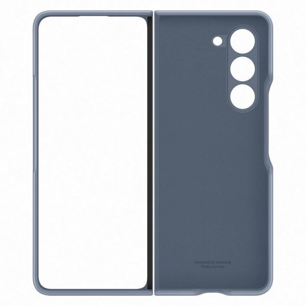 Samsung Galaxy Z Fold 5 matkapuhelimen suojakuori PU-nahkaa - sininen