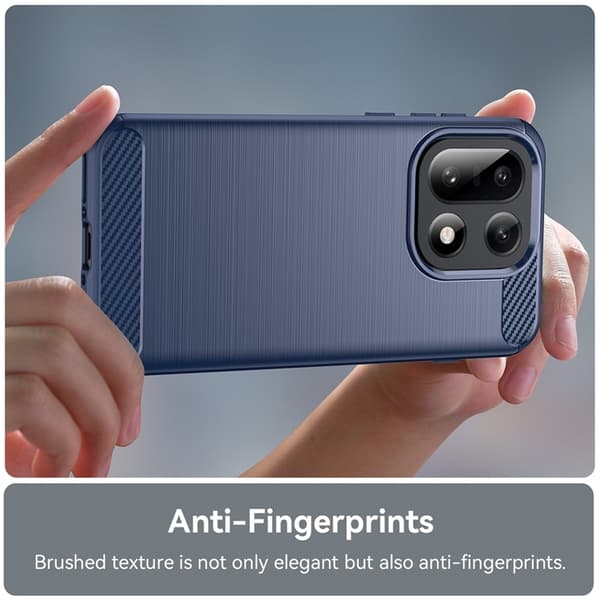 Mobilskal till OnePlus 15 5G Carbon Fiber Texture Brushed - Blå Blå