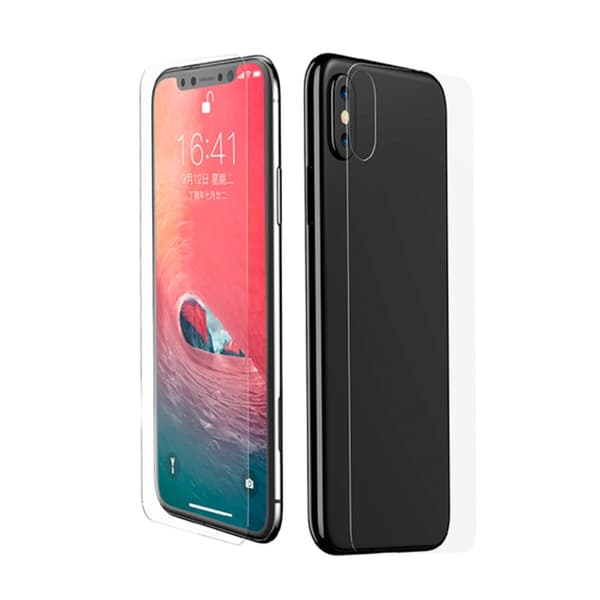 Baseus Härdat Glas Skärmskydd till iPhone XS MAX (Front + Back) Transparent
